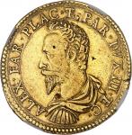 ITALIE - ITALYParme et Plaisance (duchés de), Alexandre Farnèse (1586-1592). 2 doppie datée 1590 AC,