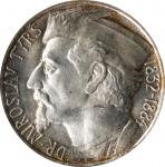 CZECHOSLOVAKIA. Silver Medallic 10 Ducats, 1932. Kremnica Mint. NGC MS-64.