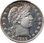 1909 Barber Half Dollar. Proof. Unc Details--Cleaned (PCGS).