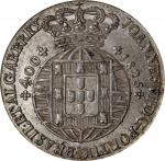 PORTUGAL. 400 Reis, 1825. Lisbon Mint. Joao VI. NGC MS-65.