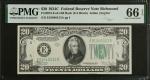 Fr. 2057-Eob. 1934C $20 Federal Reserve Note. Richmond. PMG Gem Uncirculated 66 EPQ.
