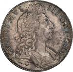 Great Britain. 1700. Silver. PCGS MS64. UNC. 1/2Crown. William III Silver 1/2 Crown