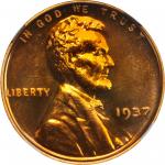 1937 Lincoln Cent. Proof-68 RD (NGC).