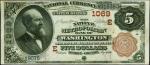 Washington, District of Columbia. $5  1882 Brown Back. Fr. 474. The National Metropolitan Bank. Char