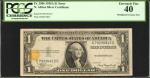 Fr. 2306. 1935A $1 North Africa Emergency Note. PCGS Extremely Fine 40. Misaligned Treasury Seal.