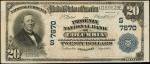 Columbia, Tennessee. $20 1902 Plain Back. Fr. 651. The Phoenix NB. Charter #7870. Very Fine.