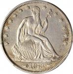 1873 Liberty Seated Half Dollar. Arrows. WB-106. Large Arrows. EF Details--Cleaned (PCGS).