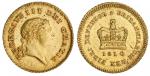 Great Britain. George III (1760-1820). Third-Guinea, 1810. Second laureate head right, rev. Large cr