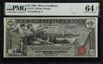 Fr. 224. 1896 $1 Silver Certificate. PMG Choice Uncirculated 64 EPQ.