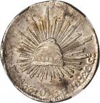 MEXICO. 8 Reales, 1833-Zs OM. Zacatecas Mint. NGC AU Details--Rim Filing.