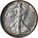 1917-D Walking Liberty Half Dollar. Reverse Mintmark. MS-64 (PCGS).