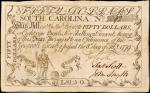 SC-154. South Carolina. February 4, 1779. $50. Very Fine.