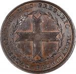 1817 Amelia Island Medal / Green Cross of Florida. Rulau E-10A, BHM-957. Bronze, 33.0 mm. MS-63 BN (