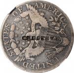 OLD STEVE on an 1800 Draped Bust silver dollar. Brunk O-69, Rulau-E Mav 35. VG-8 (NGC).