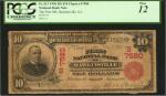 Hawkinsville, Georgia. $10 1902 Red Seal. Fr. 613. The First NB. Charter #7580. PCGS Currency Fine 1