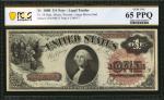 Fr. 30. 1880 $1 Legal Tender Note. PCGS Banknote Gem Uncirculated 65 PPQ.