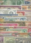  A group of South American and Caribbean Islands banknotes, comprising Argentina (1), Bolivia (4), B
