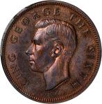 NEW ZEALAND. 1/2 Penny, 1951. George VI. PCGS PROOF-64 Red Brown.