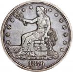 1876-S美国贸易银元，PCGS XF Detail