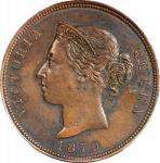 CYPRUS. Piastre, 1879. London Mint. Victoria. PCGS Genuine--Environmental Damage, AU Details.