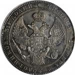 POLAND. 10 Zlotych, 1836 HR. St. Petersburg Mint. Nicholas I. PCGS Genuine--Mount Removed, AU Detail