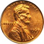 1969-S Lincoln Cent. FS-101. Doubled Die Obverse. MS-64 RD (PCGS). CAC.