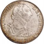 MEXICO. 8 Reales, 1787-Mo FM. Mexico City Mint. Charles III. PCGS AU-58.