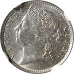 1901年海峡殖民地10分。伦敦铸币厂。STRAITS SETTLEMENTS. 10 Cents, 1901. London Mint. Victoria. NGC MS-62.