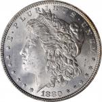 1880 Morgan Silver Dollar. MS-64 (NGC).