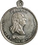 1882 Phillipse Manor, Yonkers, New York Medal. Musante GW-979, Baker-376A. White Metal. MS-60 (NGC).