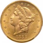 1883-S $20 Liberty. PCGS MS61