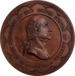 1889 Brooklyn Bridge Medal, with Sun. Musante GW-1087A, Douglas-7. Bronze. MS-65 BN (NGC).