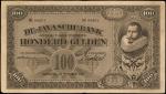 NETHERLANDS INDIES. De Javasche Bank. 100 Gulden, 1930. P-73c. Fine.