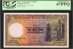 EGYPT. National Bank of Egypt. 10 Pounds, 1947-50. P-23c. PCGS Currency Superb Gem New 67 PPQ.