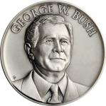 2001 George W. Bush First Inaugural Medal. Silver. 70.9 mm. 226.5 grams. .999 fine. Choice Mint Stat
