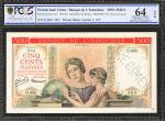 FRENCH INDO-CHINA. Banque de LIndo-Chine. 500 Piastres, ND (1951). P-83s. Specimen. PCGS BG Choice U