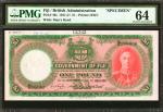 FIJI. Government of Fiji. 1 Pound, 1.7.1950. P-40s. Specimen. PMG Choice Uncirculated 64.