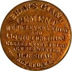 MAINE. Alfred. Undated H.B. Shaw, Shaws Giant Cement. Bowers-ME-130, Rulau-592. Mirror, Brass. About
