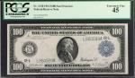 Fr. 1130. 1914 $100 Federal Reserve Note. San Francisco. PCGS Currency Extremely Fine 45.