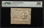 CC-32. Continental Currency. May 9, 1776. $2. PMG About Uncirculated 50.