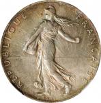 1918-A年法国 2 法郎。巴黎铸币厂。FRANCE. 2 Francs, 1918. Paris Mint. NGC MS-65.
