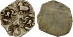 ASHMAKA: Punchmarked, ca. 500-350 BC, AE 1/2 karshapana (1.46g), Ra-470, 4 punches: elephant, compos