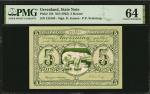 GREENLAND. State Note. 5 Kroner, ND (1945). P-15b. PMG Choice Uncirculated 64.