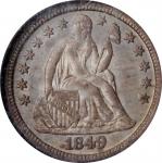 1849 Liberty Seated Dime. MS-64 (NGC).