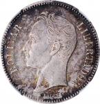 VENEZUELA. 2 Bolivares, 1887. Caracas Mint. NGC AU-55.
