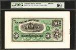 COLOMBIA. Banco Popular. 50 Pesos, January 1, 1882. P-S748p. Face and Back Proofs. PMG Gem Uncircula