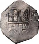 COLOMBIA. Cob 8 Reales, ND (ca. 1642-51)-NR R. Bogota Mint. Philip IV. NGC VF-35.