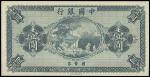 中国银行，壹圆，民国八年（1919年）财政部版，试模票，无号章，全新。