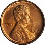 1917-D Lincoln Cent. MS-65 RD (PCGS). CAC. OGH--First Generation.