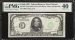 Fr. 2211-Gdgs. 1934 $1000 Dark Green Seal Federal Reserve Note. Chicago. PMG Extremely Fine 40.